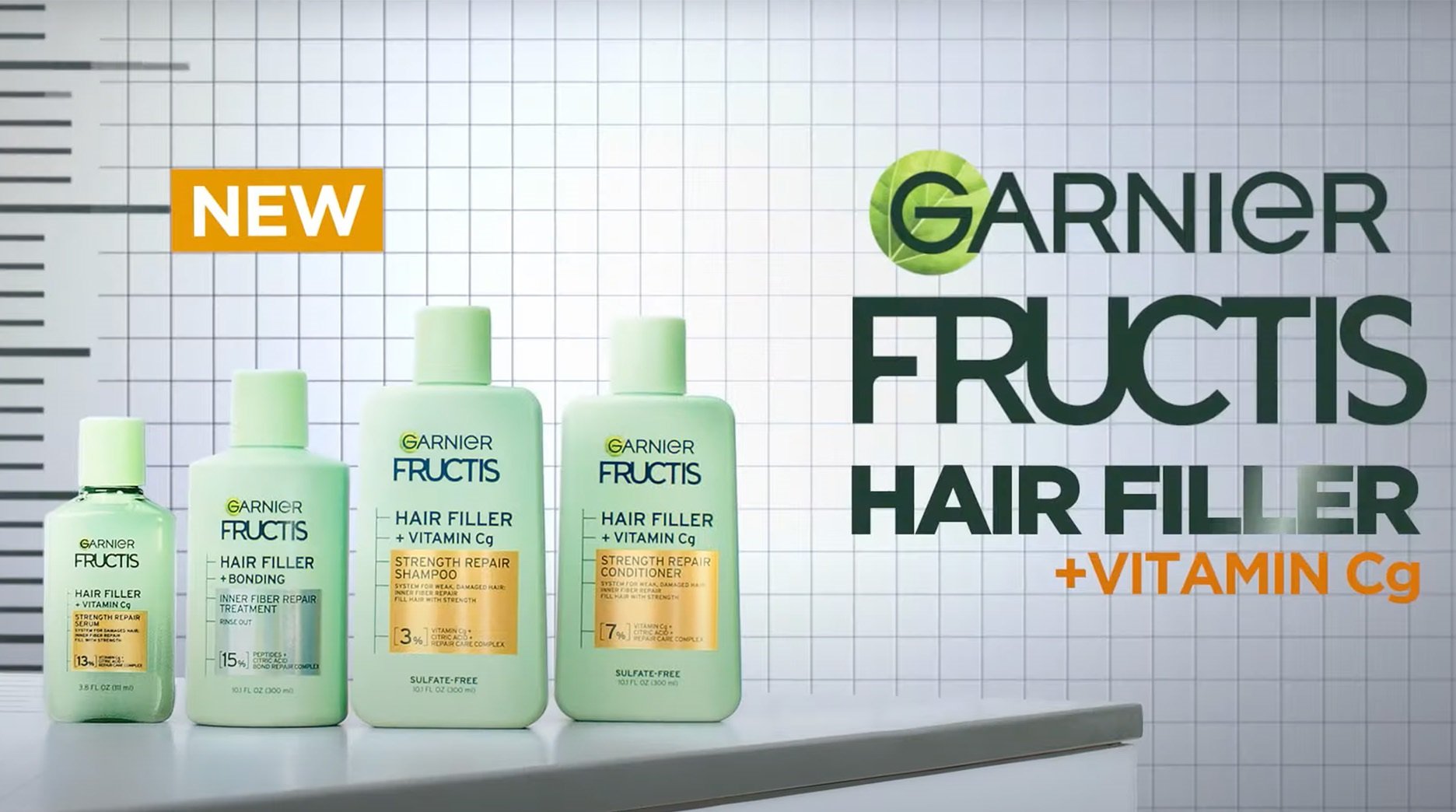 Hair filler treatments for damaged hair - Garnier