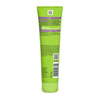 Back of Garnier Fructis Curl Shine Conditioning Jelly tube showing directions, ingredients, and the 'No Sulfates, Phthalates, DMDM Hydantoin' formula.