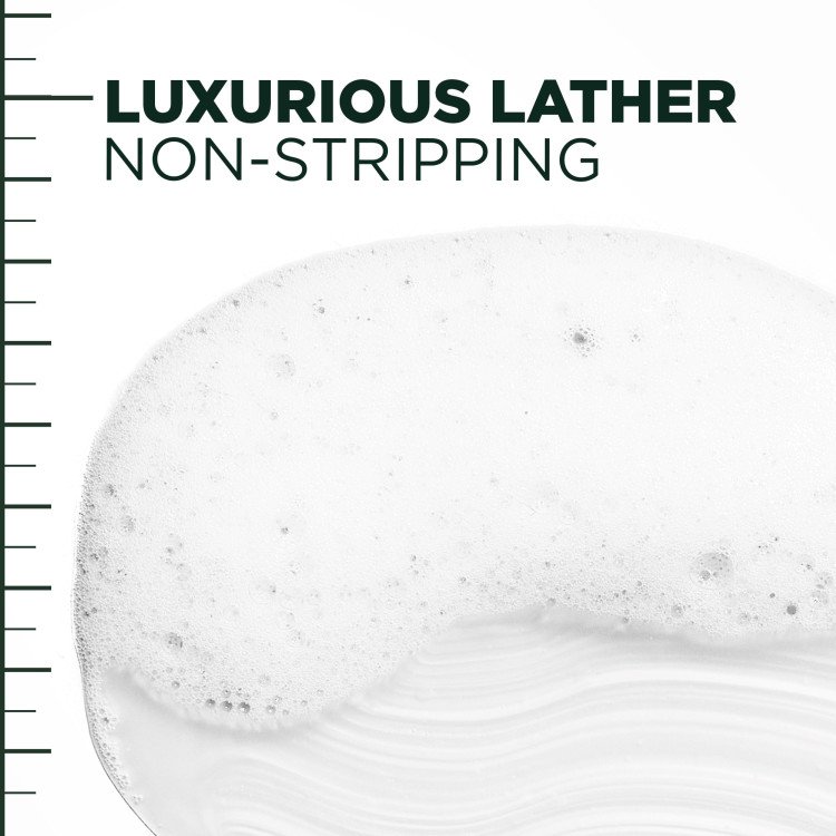 Luxurious lather, non-stripping