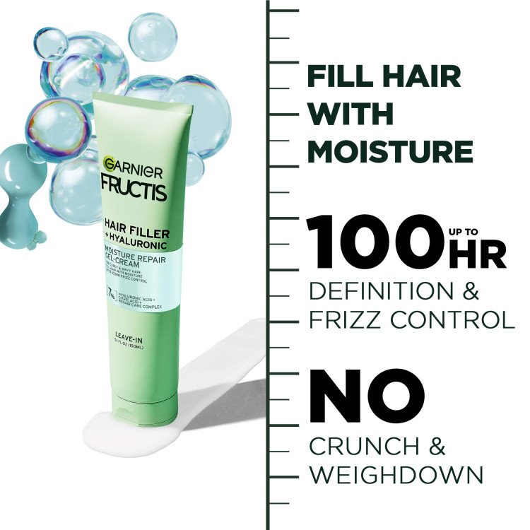 Hair Filler + Hyaluronic Moisture Repair Gel Cream fills hair with moisture