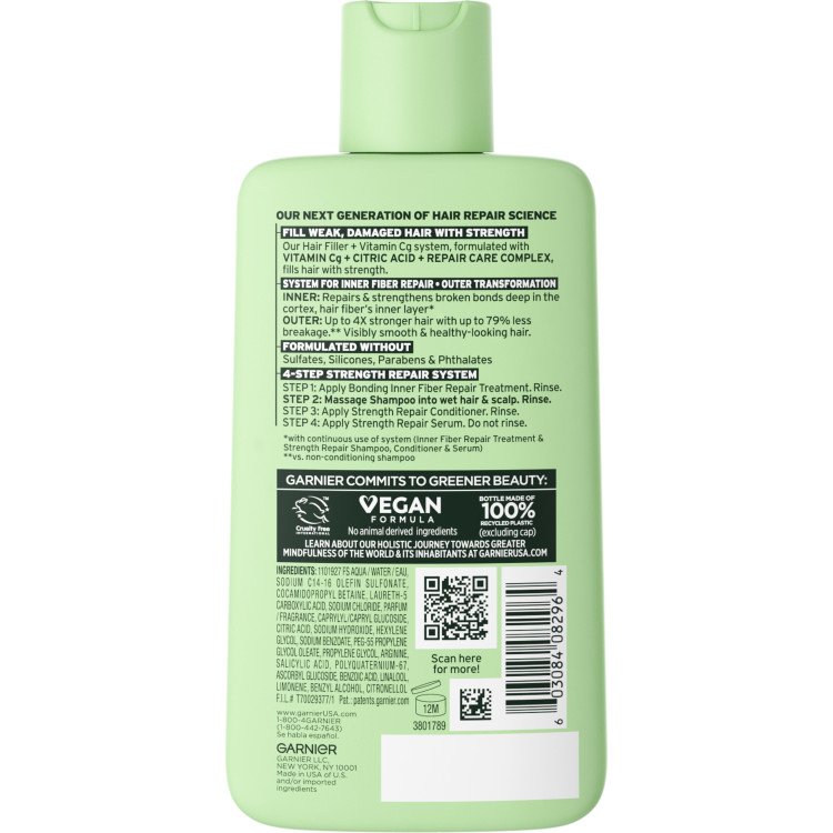Hair Filler + Vitamin Cg Strength Repair Conditioner Back Pack Shot
