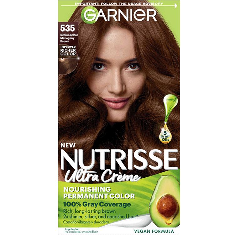 Medium Gold Brown Nutrisse Ultra Cream Nourishing Permanent Color - Garnier