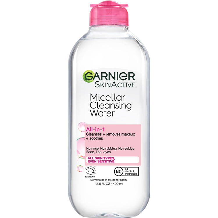 Front view of Pink Cap Cleansing Water All-in-1, All Skin Types