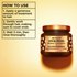 How to use Garnier Whole Blends Honey Treasures Rich Repairing Mask: 3-step guide including applying a generous amount, working through hair ends, and rinsing after 3 minutes for healthy hair results.
