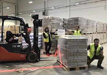 Covid Garnier Hand Sanitizer Distribution