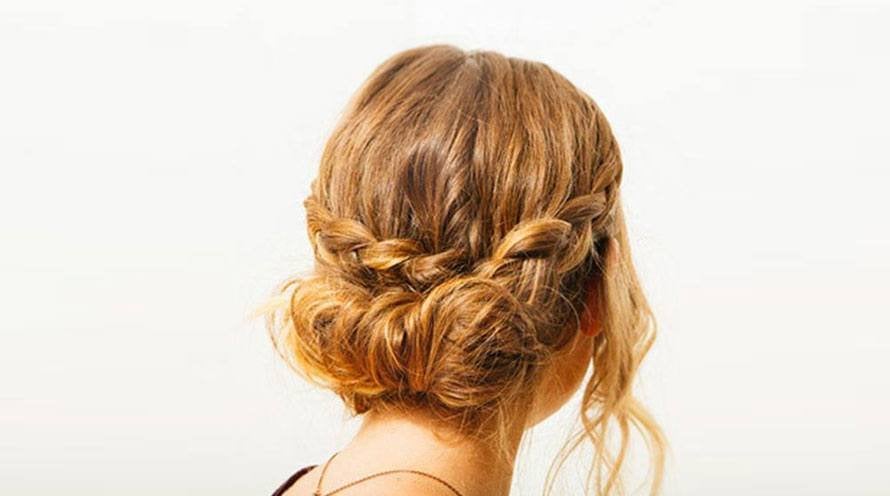 Garnier Hair Style Curly Hair Braided Up do
