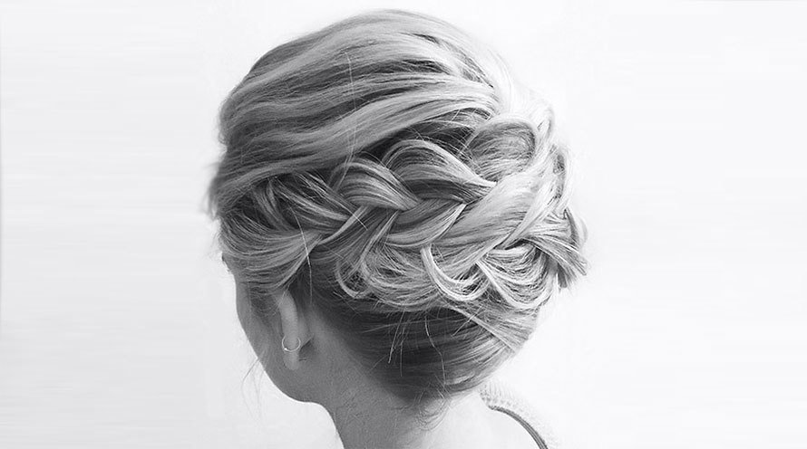 Garnier Hair Style Curly Hair Braid up do