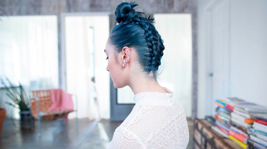 mitad y mitad pelo tumblr