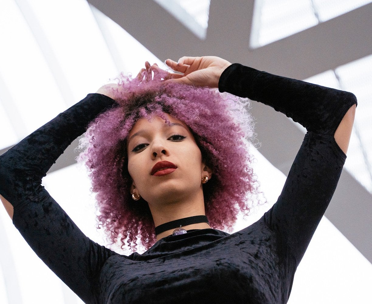 Cabello de Halloween morado