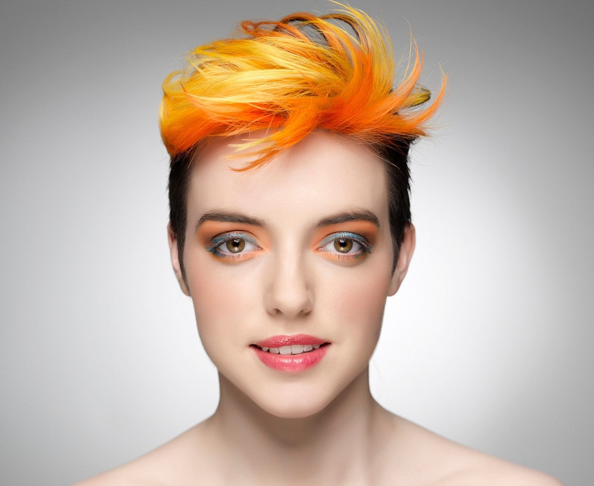 Black & Orange Halloween Hair