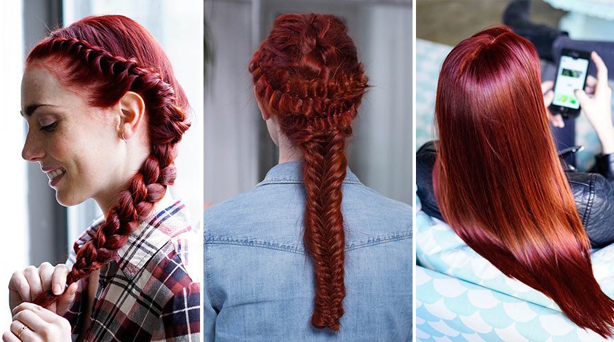 Red Hair Color Shades Light Dark Auburn To Burgundy Hair Garnier