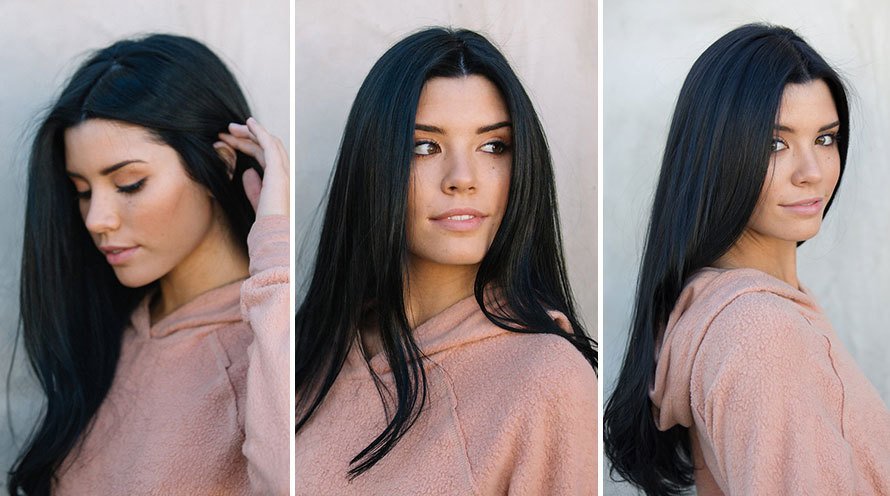 Shades of Black Hair Color - Jet Black to Blue Black Hair - Garnier