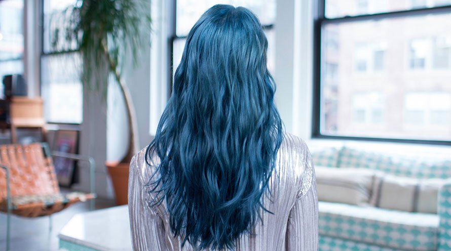 garnier hair dye dark blue