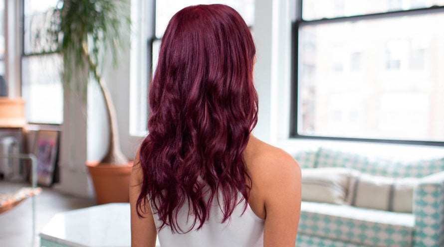 purple red hair
