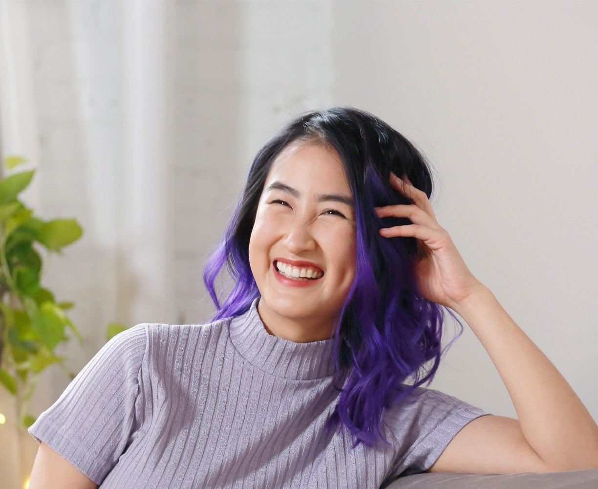 Purple Ombre Hair Color: Gradients