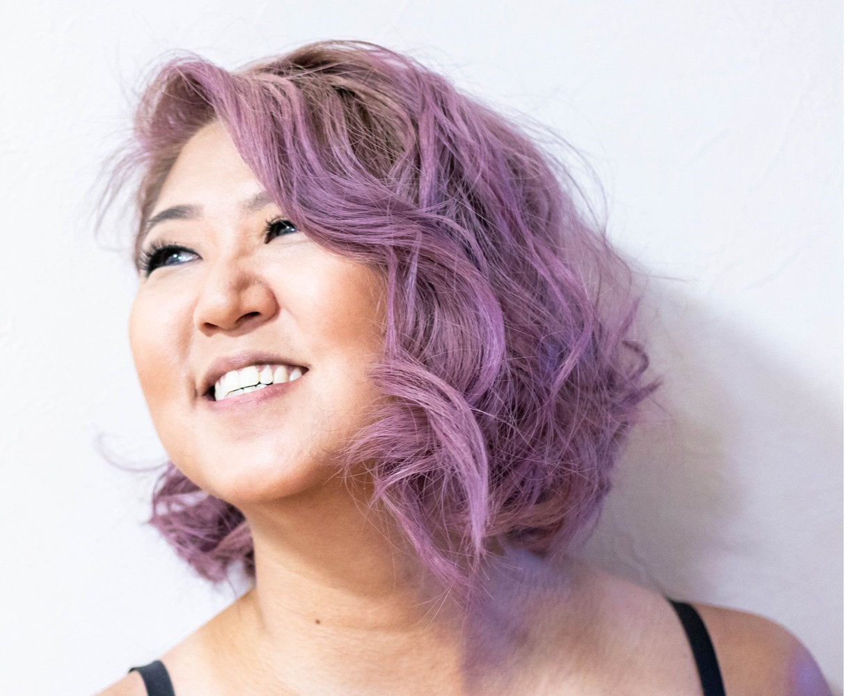 Purple Balayage: Natural-Looking Blends