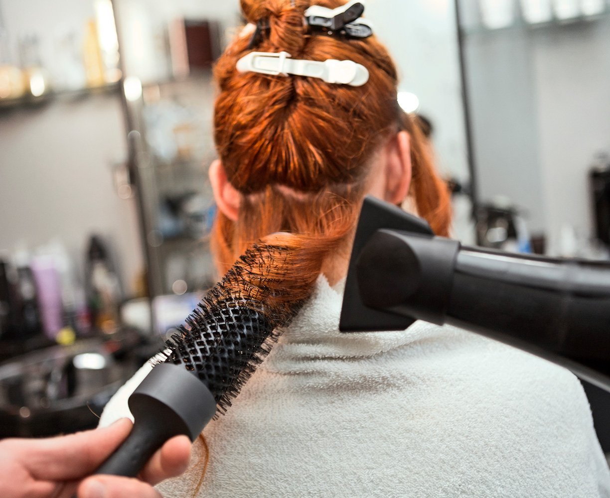 Limit Heat Styling and Always Use a Heat Protector