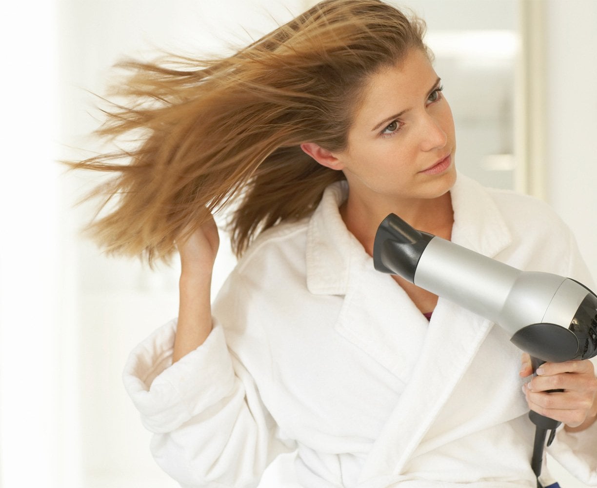 Blow-Dry Hair Straight