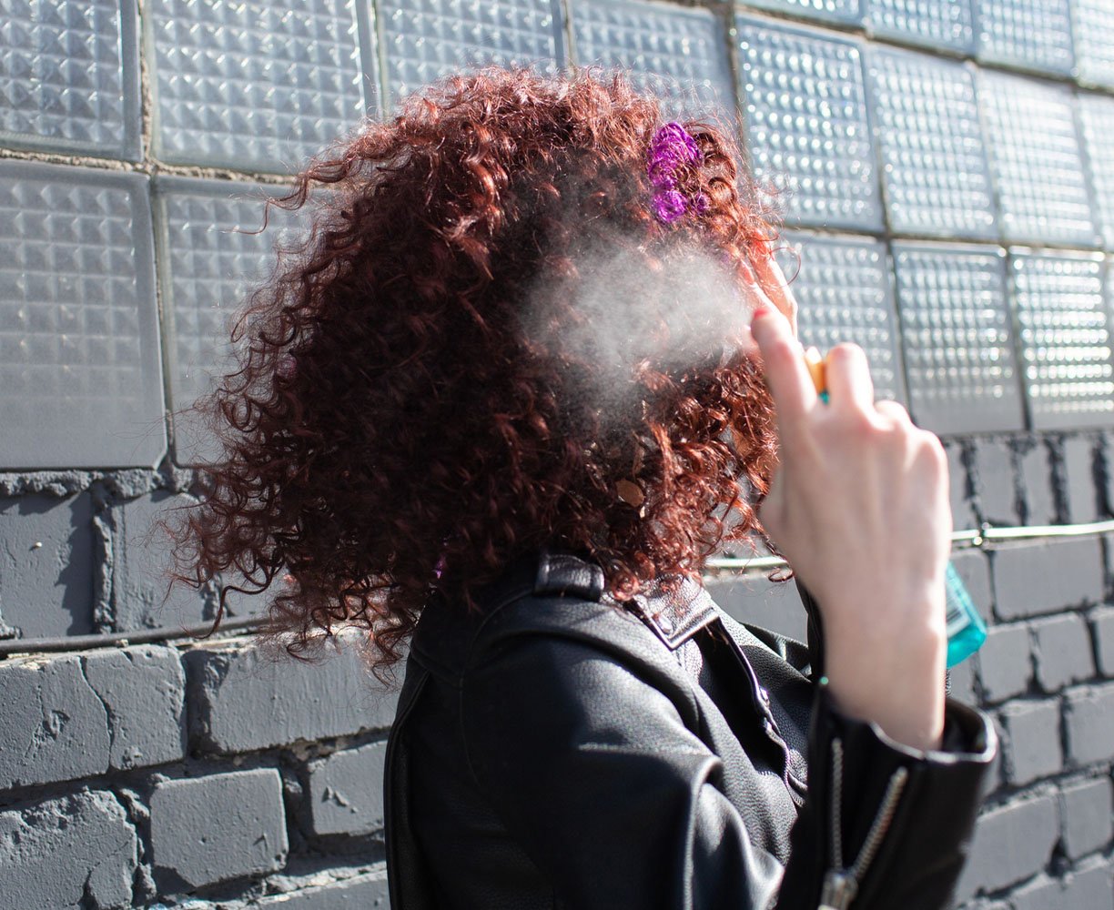 Use a Curl Refresher Spray