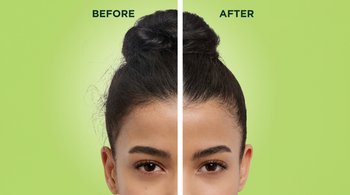 Tips to eliminate frizzy hair before after result - Garnier