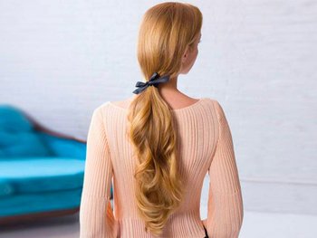 Long ponytail, hairstyle Garnier