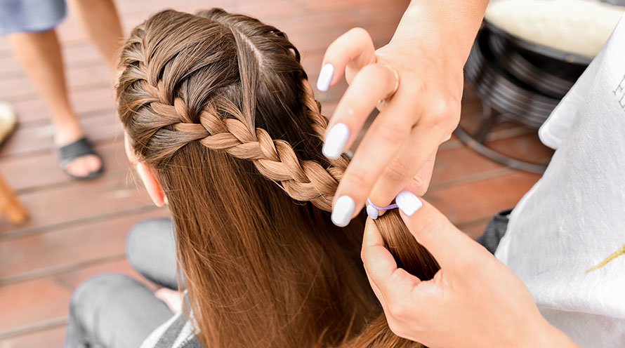 braided hairstyle