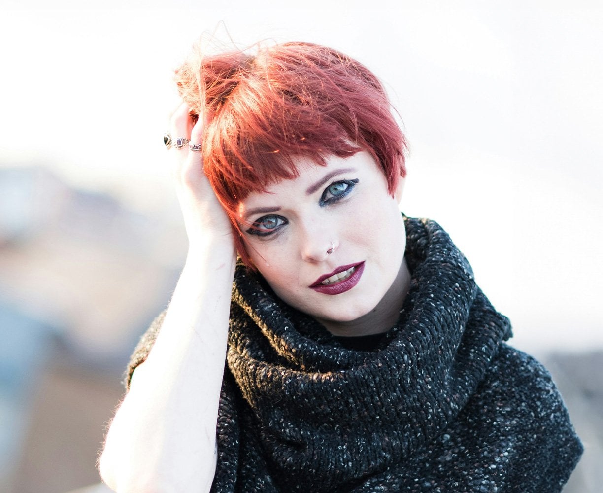 Red Pixie Cut