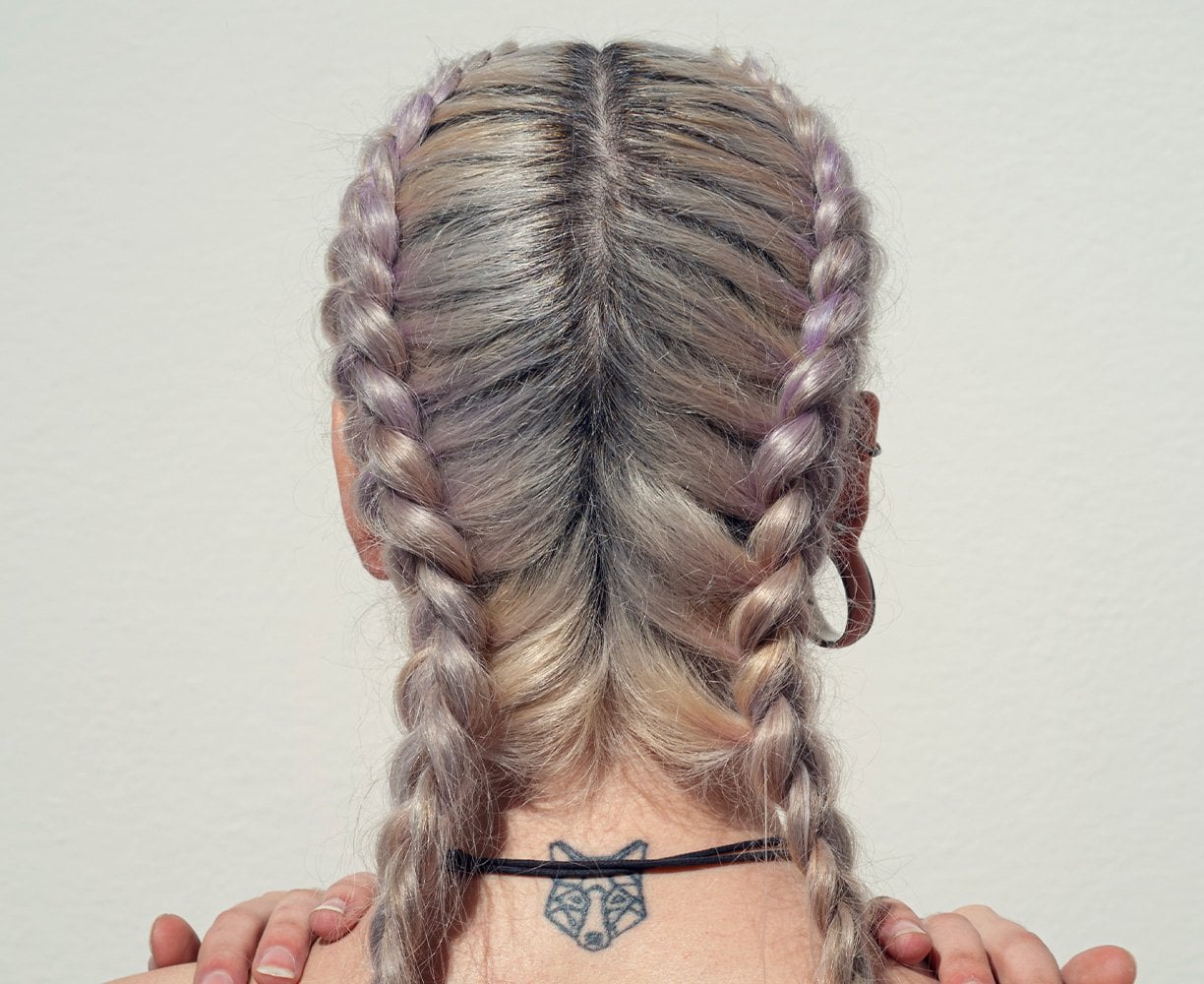 Trenzas holandesas dobles