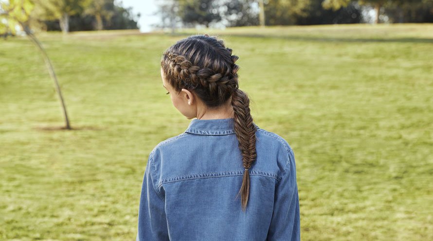 Preppy Cute School Girl Hair Brown