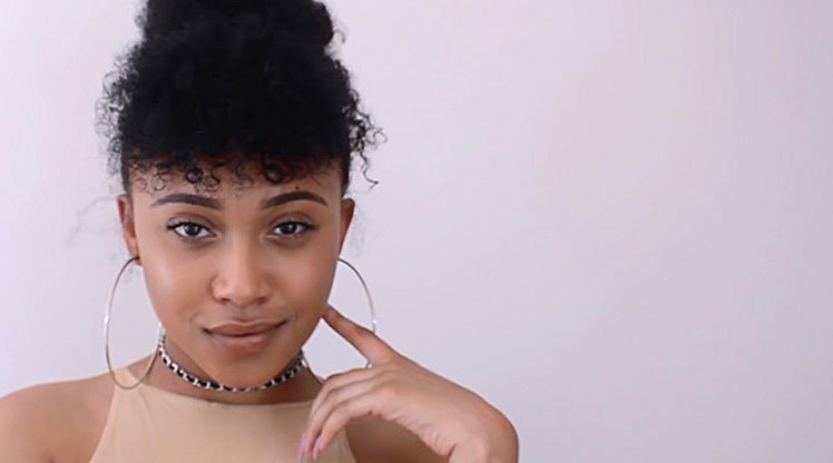 Curly Bun Hairstyle With Morgan Brown Hair Tutorial Garnier