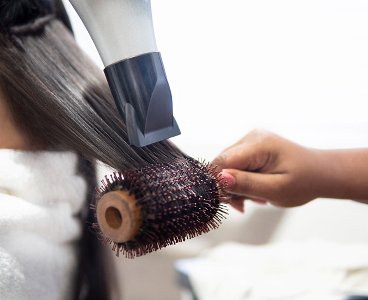 Blow Dry in Sections