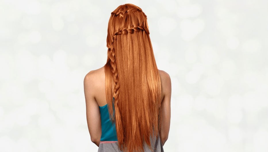 Siren Half Up Curly Hair ( Blonde )