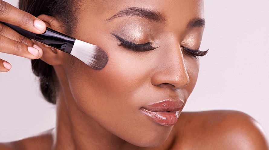 Oily makeup shop brushes