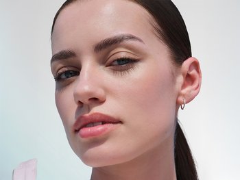 Close-up of a person's face.