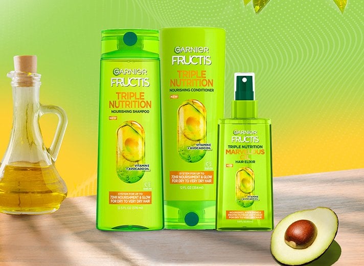 Garnier Cuidado de la piel y el cabello Fructis Marvelous Oil Color  Illuminate 5 Action Hair Elixir para cabello tratado con color, 5 onzas  líquidas