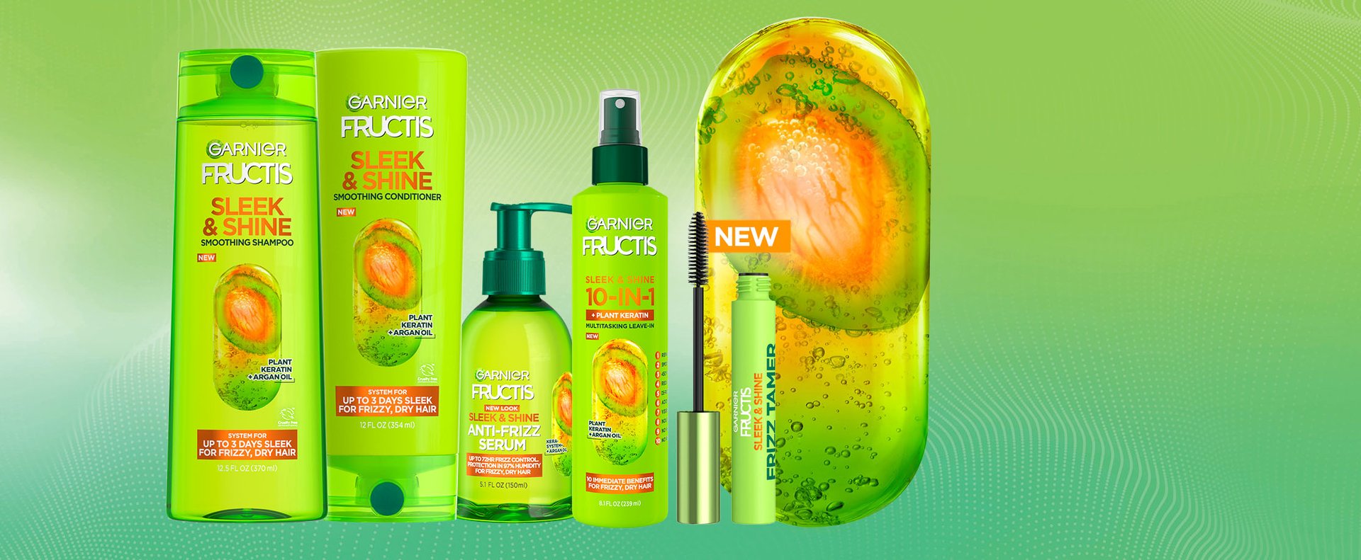 Sleek Shine Hair Care For Frizzy Dry Hair Garnier Fructis