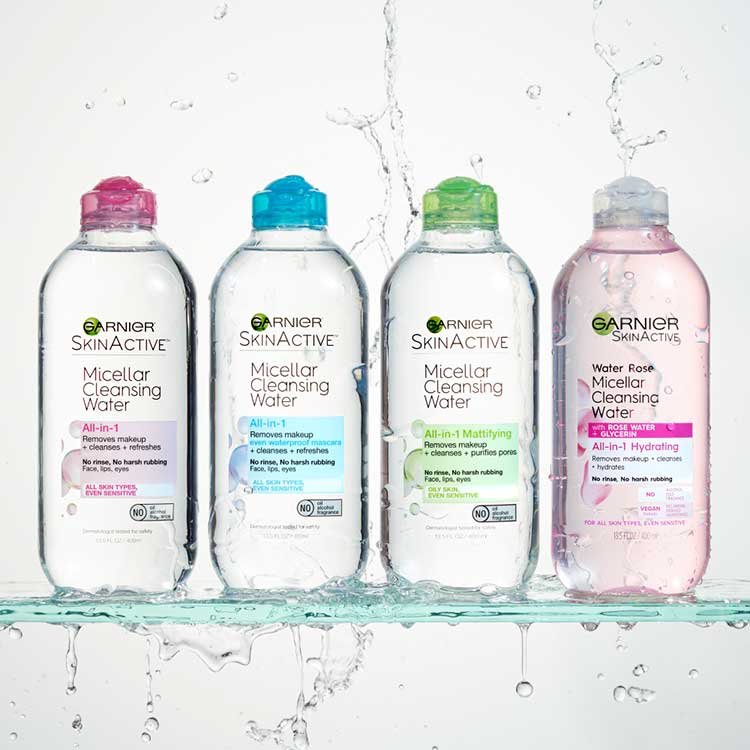 Garnier SkinActive Micellar Cleansing Water Family Packshot