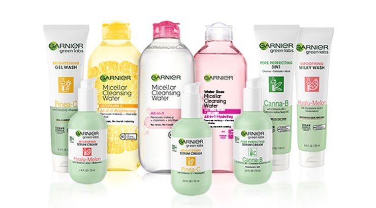 Garnier shop facial products