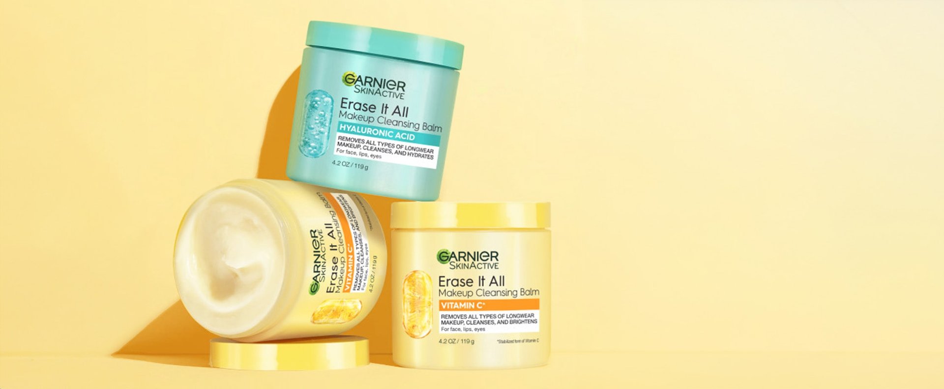 BEAUTY CLEANSING BALM 90g 4個セット Makeup Cleansing Balms: Hydration & Radiance Formula | Garnier