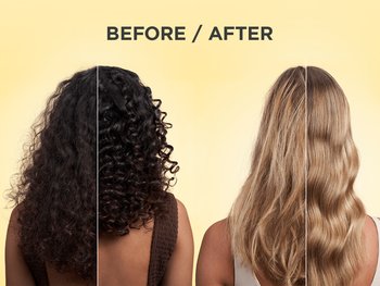 Models showcasing hydrated, soft, free-flowing hair after using Honey Water system
