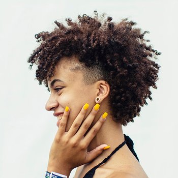 Defined Bouncy Curly Hairstyle