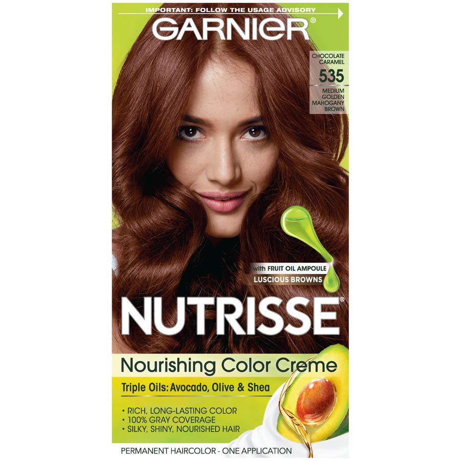 Nutrisse Nourishing Color Creme Golden Mahogany Brown 535 Garnier