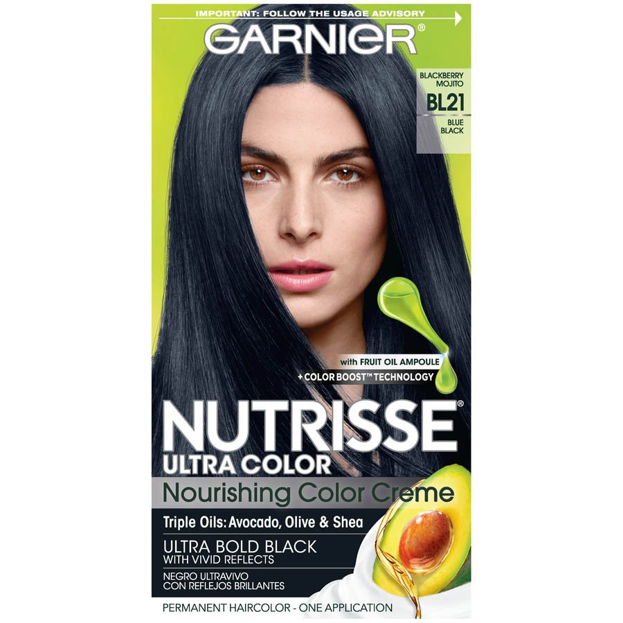 Nutrisse Ultra Color Reflective Blue Black Hair Color Garnier