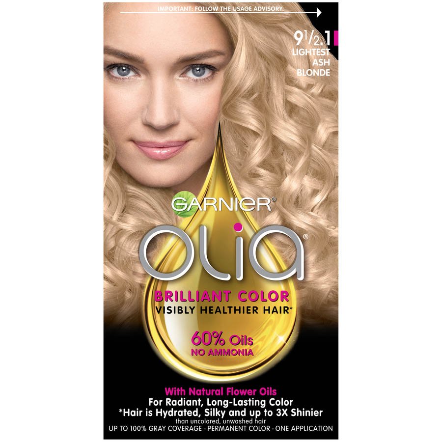 Olia Ammonia Free Lightest Cool Blonde Hair Color Garnier