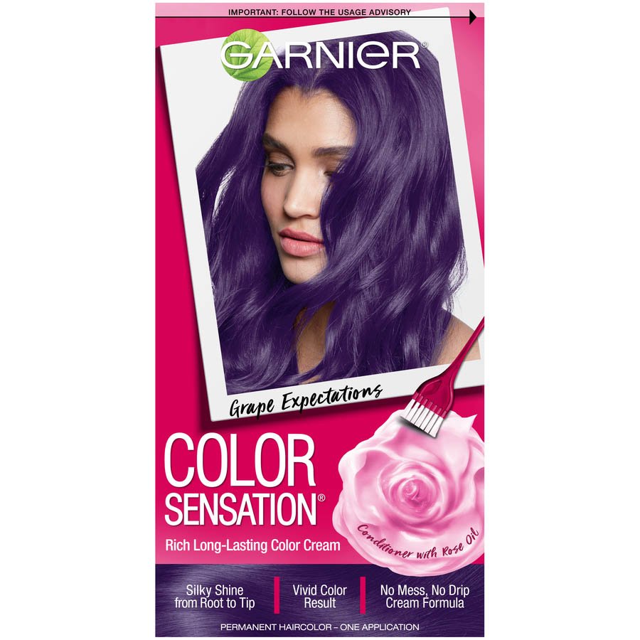 Color Sensation Intense Purple Hair Color Garnier