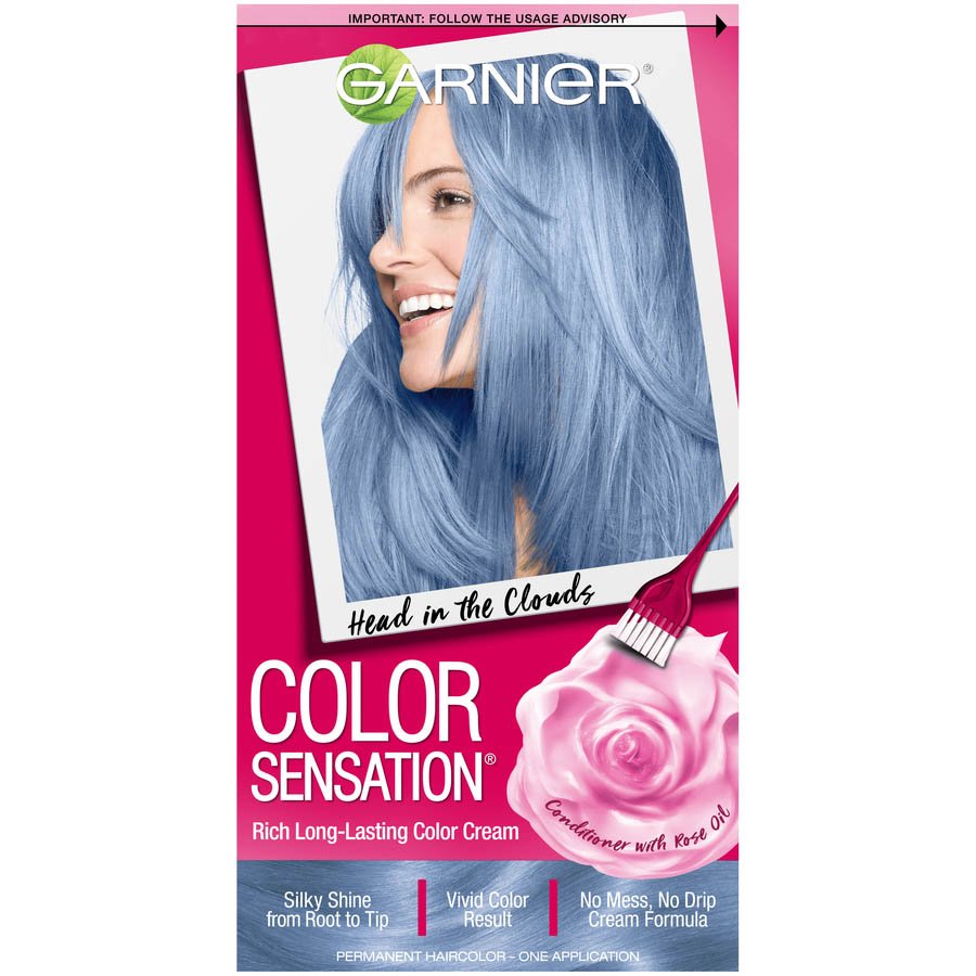 Color Sensation Light Blue Hair Color Head In The Clouds Garnier