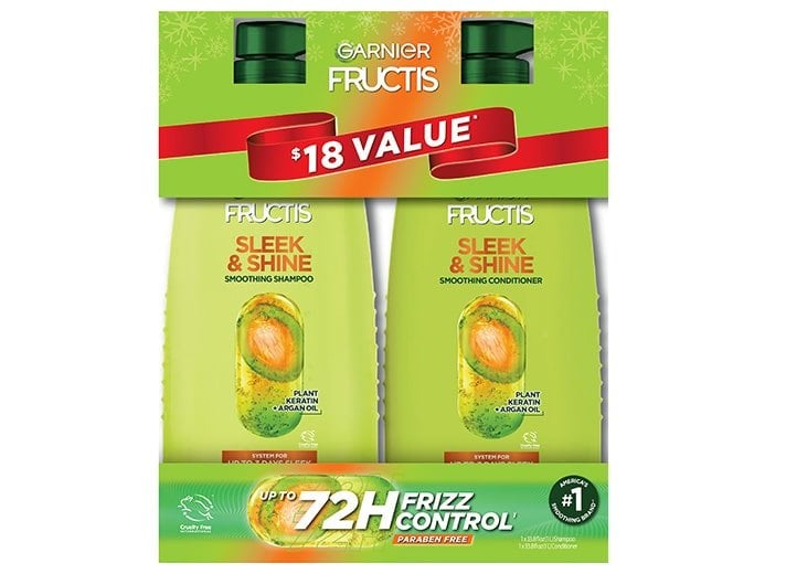 Garnier Fructis Sleek & Shine Smoothing Hair Care Holiday Gift Set