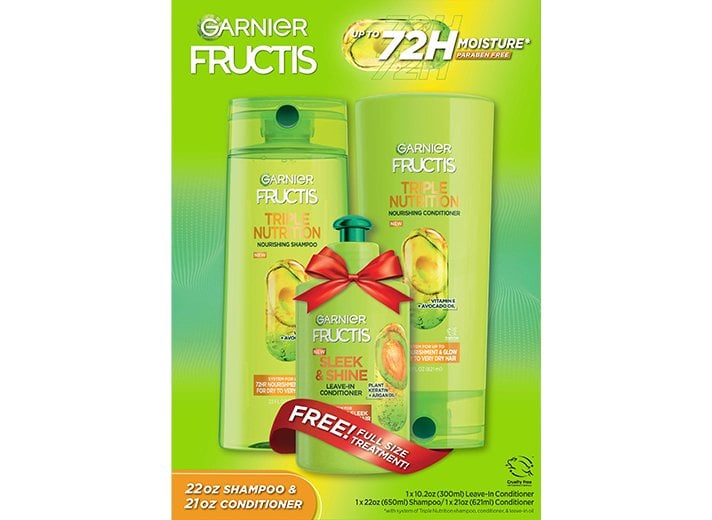 Garnier Fructis Triple Nutrition Nourishing Hair Care Holiday Gift Set
