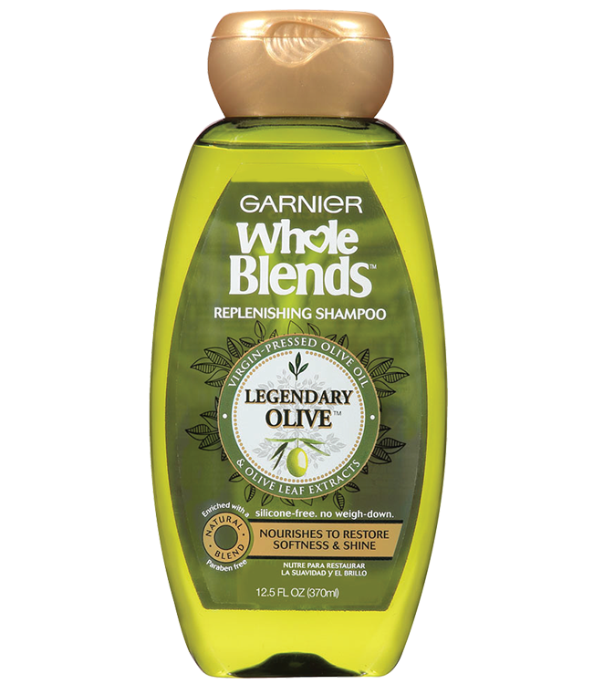 Garnier Whole Blends Legendary Olive Replenishing Shampoo Olive Oil Olive Leaf extracts 12.5 oz 