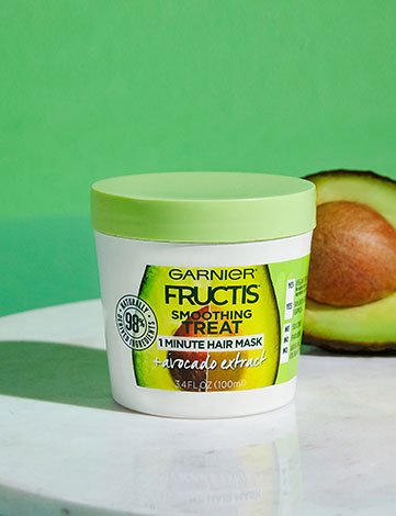 Garnier Fructis Smoothing Treat 1 Minute Hair Mask + Avocado Extract with Ingredient